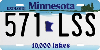 MN license plate 571LSS