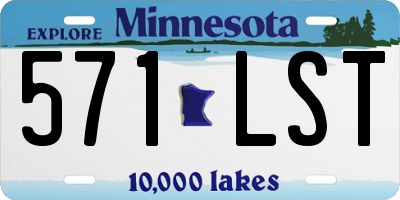 MN license plate 571LST