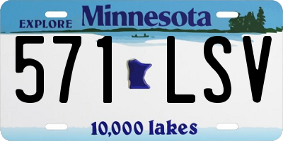 MN license plate 571LSV