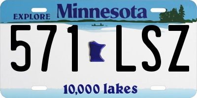 MN license plate 571LSZ