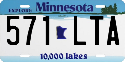 MN license plate 571LTA