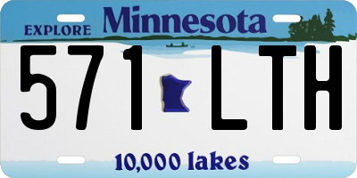 MN license plate 571LTH