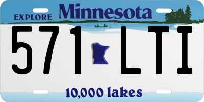 MN license plate 571LTI