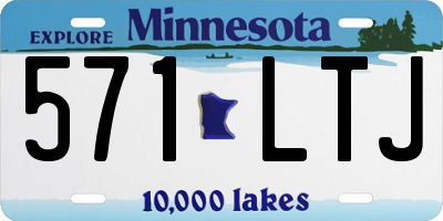 MN license plate 571LTJ