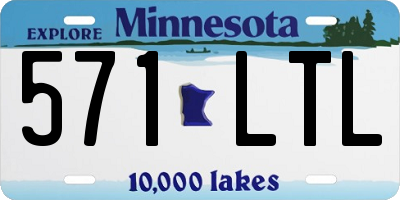 MN license plate 571LTL