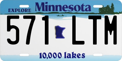 MN license plate 571LTM