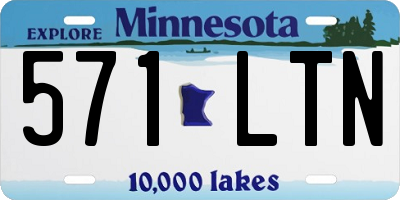 MN license plate 571LTN