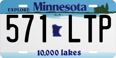 MN license plate 571LTP