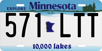 MN license plate 571LTT