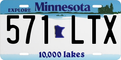 MN license plate 571LTX
