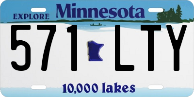 MN license plate 571LTY