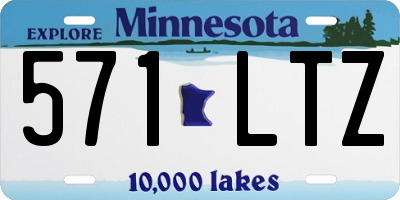 MN license plate 571LTZ