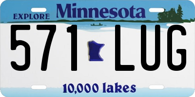 MN license plate 571LUG