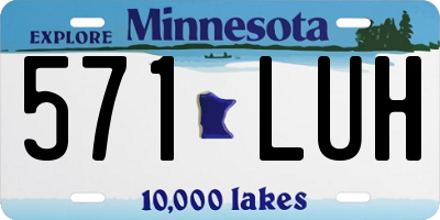 MN license plate 571LUH