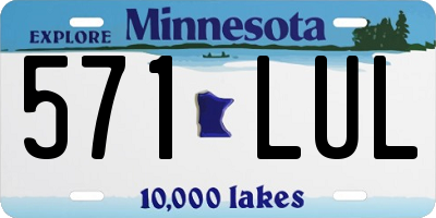 MN license plate 571LUL