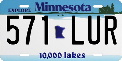MN license plate 571LUR