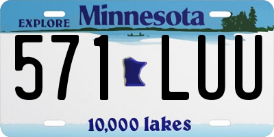 MN license plate 571LUU