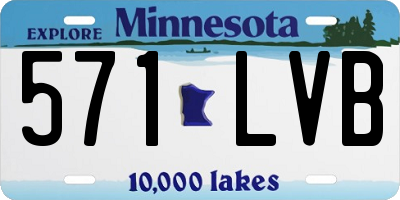 MN license plate 571LVB