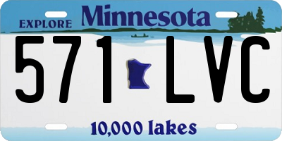 MN license plate 571LVC