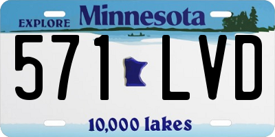 MN license plate 571LVD