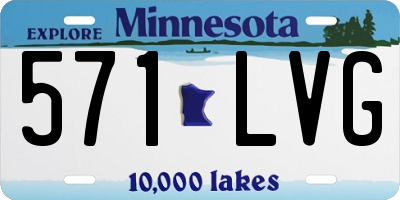MN license plate 571LVG