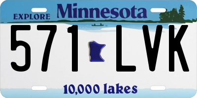 MN license plate 571LVK