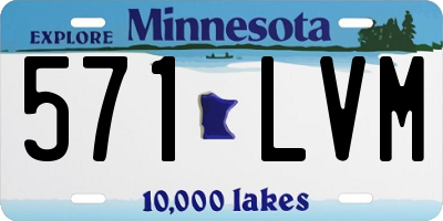 MN license plate 571LVM