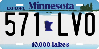MN license plate 571LVO