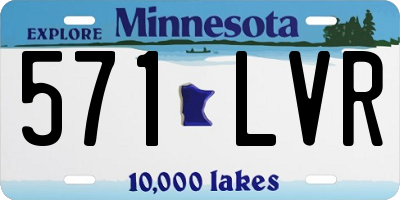 MN license plate 571LVR
