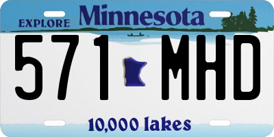 MN license plate 571MHD