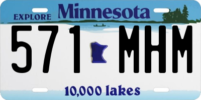 MN license plate 571MHM