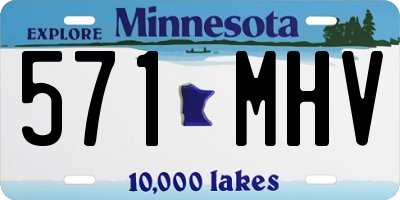 MN license plate 571MHV