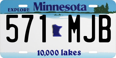 MN license plate 571MJB