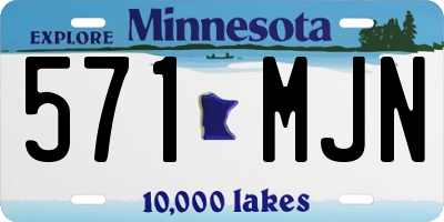 MN license plate 571MJN