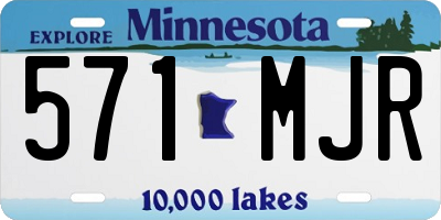 MN license plate 571MJR