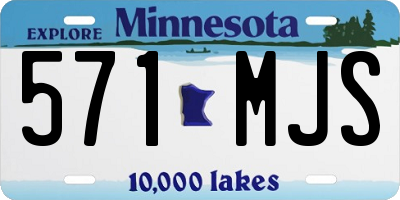 MN license plate 571MJS