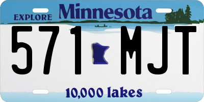MN license plate 571MJT