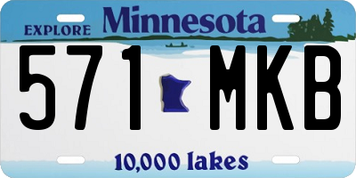 MN license plate 571MKB
