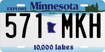 MN license plate 571MKH