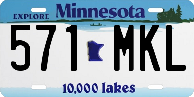MN license plate 571MKL