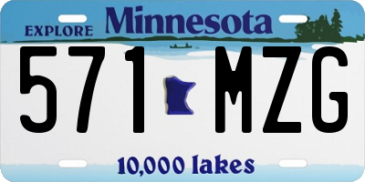MN license plate 571MZG