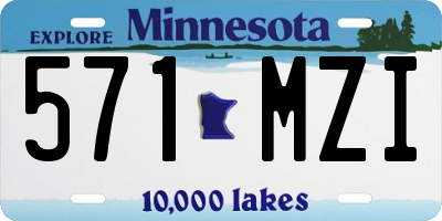 MN license plate 571MZI
