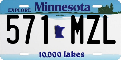 MN license plate 571MZL