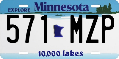 MN license plate 571MZP