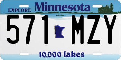 MN license plate 571MZY