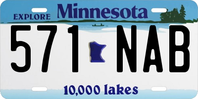 MN license plate 571NAB