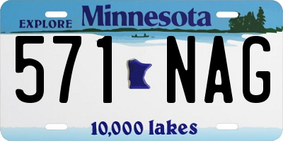 MN license plate 571NAG