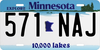 MN license plate 571NAJ