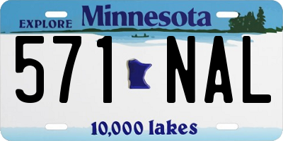 MN license plate 571NAL