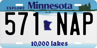 MN license plate 571NAP